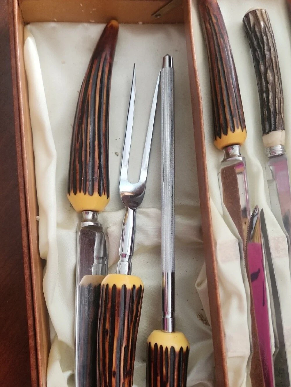 1950 vintage Crown Crest cutlery set from Sheffield, England,